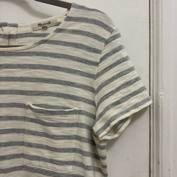 Madewell Striped T-shirt Dress - Picture 7 of 10